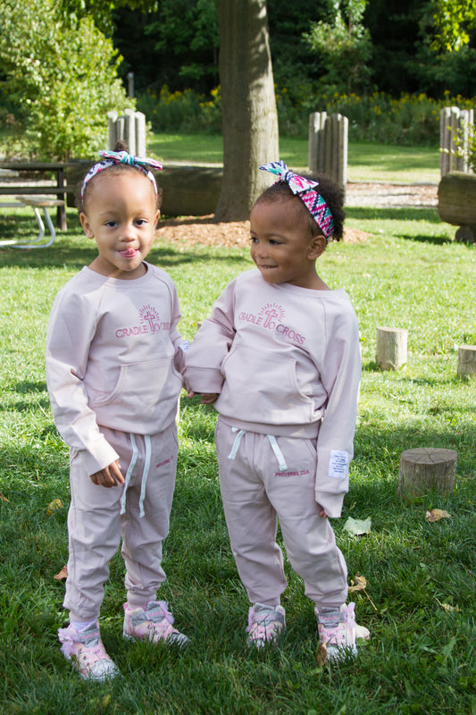 CRADLE TO CROSS (LIGHT PINK SET)