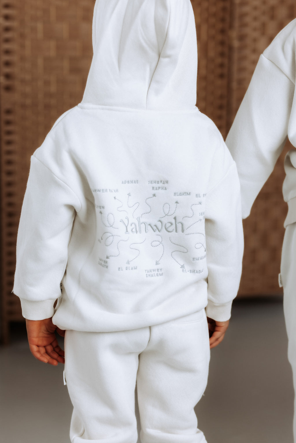 Yahweh - Kids Cream Hoodie Set