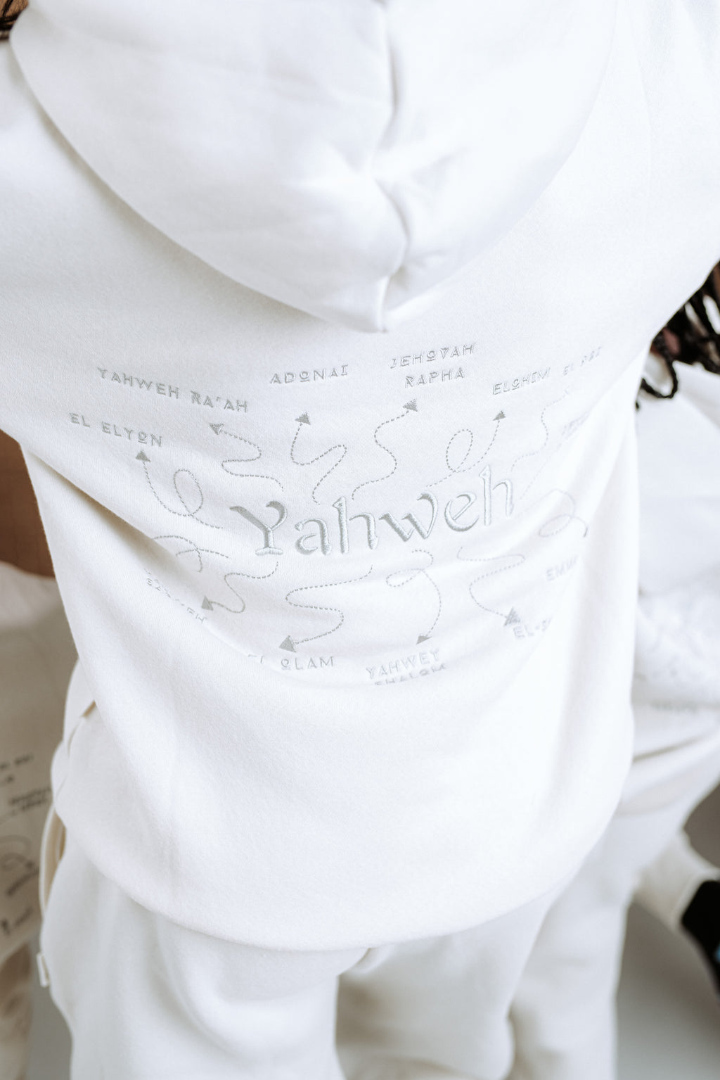 Yahweh - Adult Cream Hoodie Set
