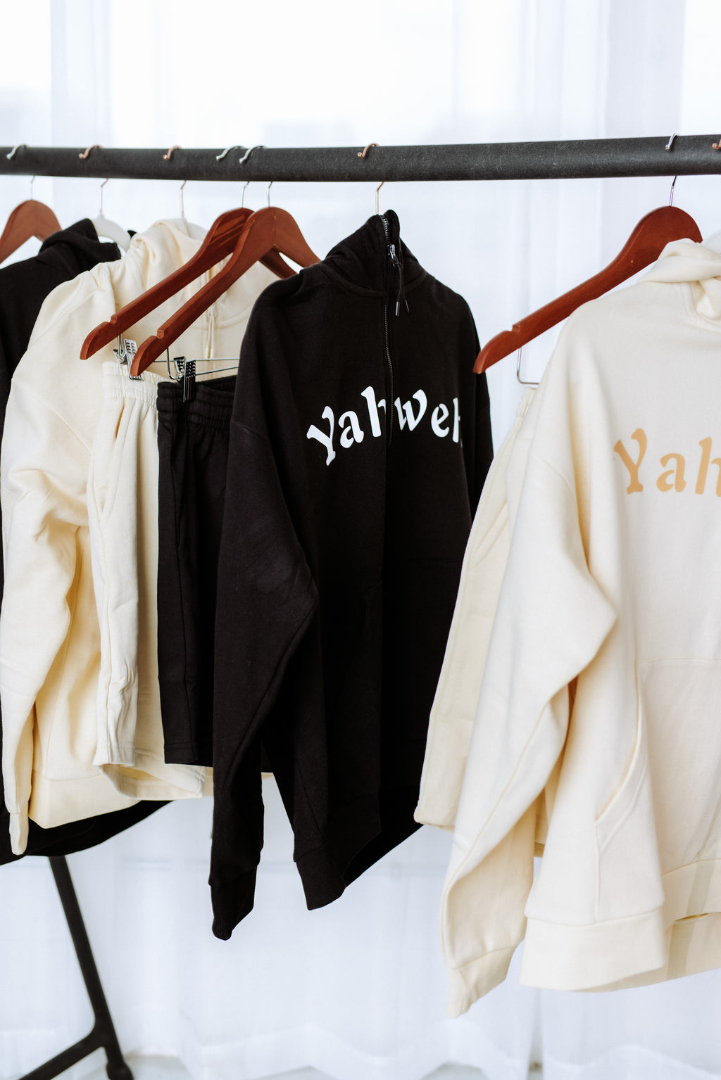 YAHWEH ½ Zip Hoodie Short Set