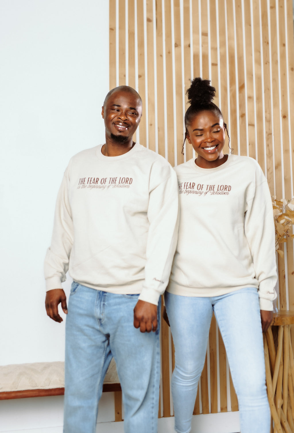 Christian Embroidered Crewneck - Fear of the Lord | Proverbs 9:10